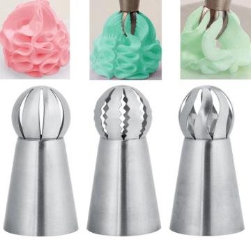 3Pcs/Set DIY Cake Decorating Tools Reusable Piping Nozzles Set Pastry Bag Scraper Cream Tips Converter Kitchen Baking Tools