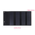 Foldable Solar Panel 50W 5V Sun power Solar Cells Bank Pack USB 10in1 USB Cable Waterproof for Phone Backpack Camping Hiking
