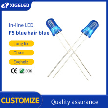 In-line LED f5 blue high power lamp beads