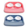 Double Dog Bowl Splash-proof Pet Food Water Feeder for Puppy Cats Pet Supplies Feeding Accessories