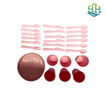 PP Picnic Cup Plate Utensil Set