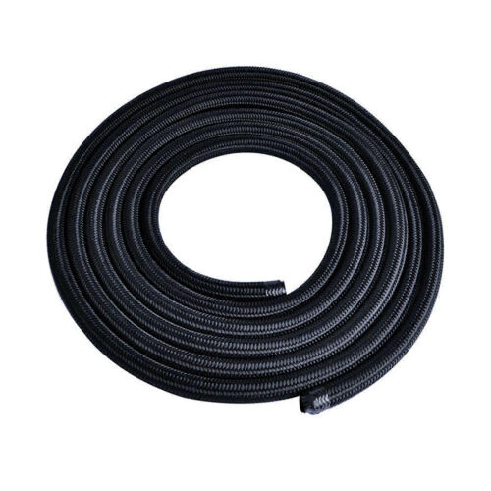 AN4 AN6 AN8 AN10 5M Braided Stainless Steel Pipe Tube Nylon Braided Fuel Oil Gasline Pipe Line For Racing Motorcycle Hose Black
