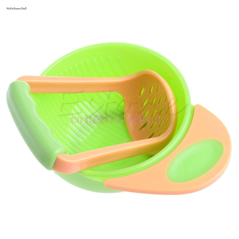 Baby Mill Grinding Bowl Kids Handmade Grinding Food Learn #h055#