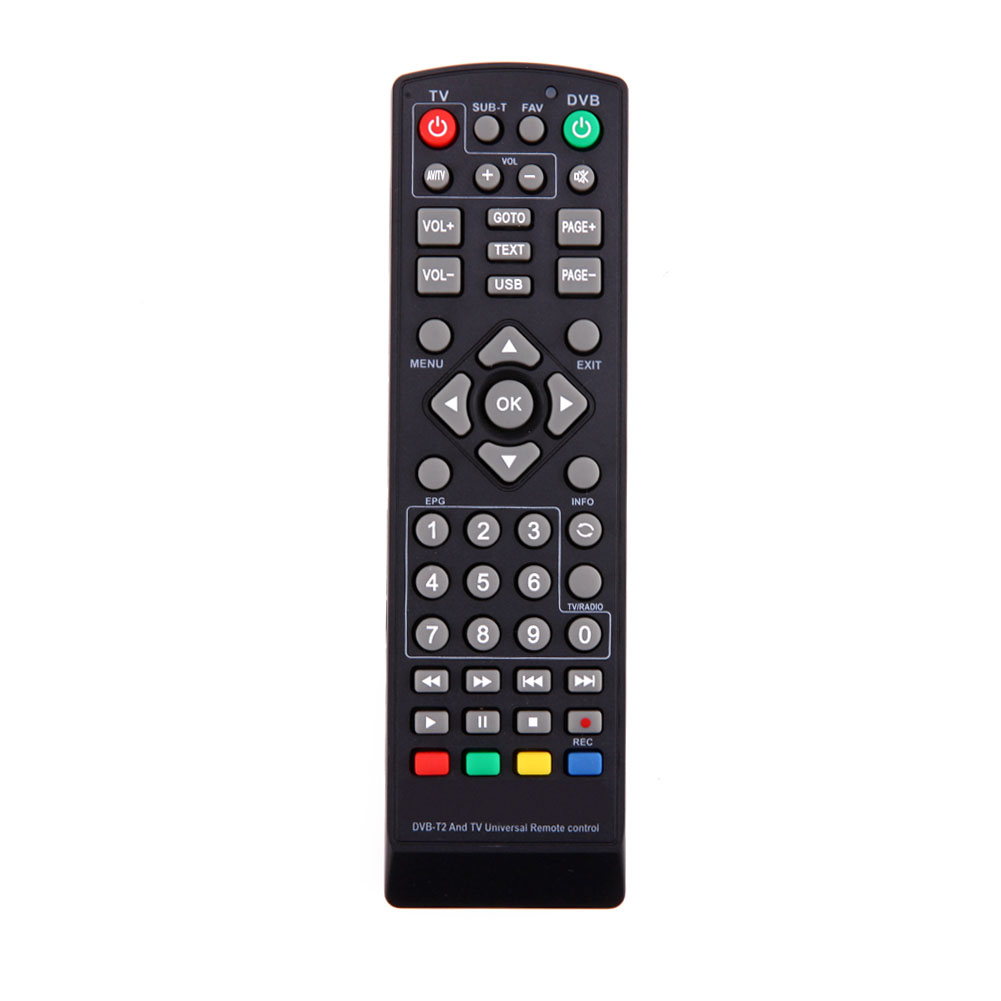 Universal Remote Control Replacement with Setting Function for TV DVB-T2 Remote Control Black Television Remote Controller