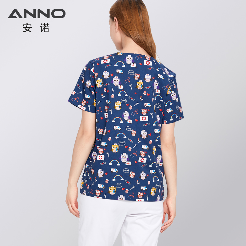 ANNO Hospital Staff Scrubs New Design Nursing Uniform Unisex Dental Clinic Supplies Nurse Work Uniforms Sets Tops Pants Optional