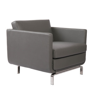 Modern Gaia High-arm Leather Lounge Chair Replica