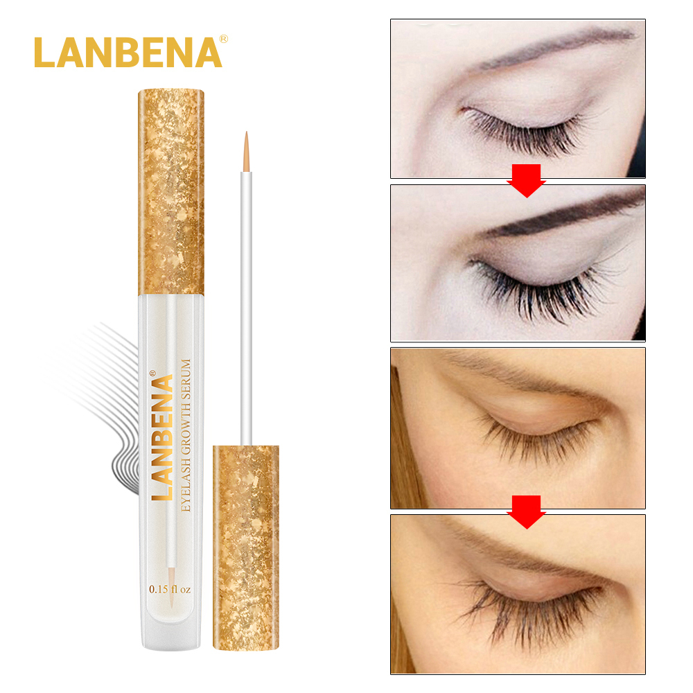 LANBENA Eye care essence 7 Day Eyelash Enhancer Longer Fuller Thicker Lashes Eyelashes and Eyebrows Enhancer Eye Serum Makeup