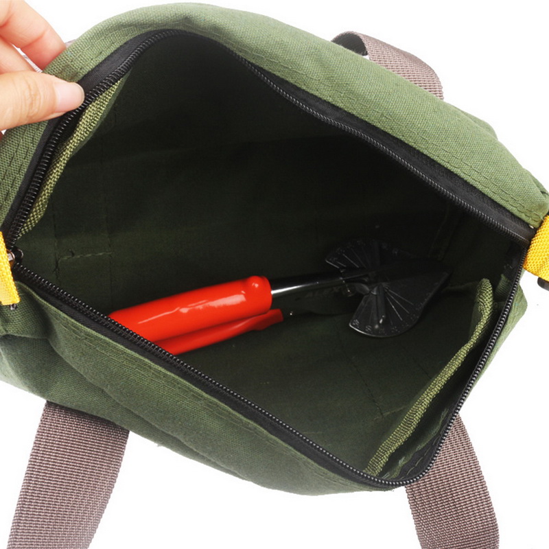 Multifunction Waterproof Canvas Oxford Storage Hand Tool Bag Screws Nails Pliers Metal Parts Fishing Travel Hardware Organizer