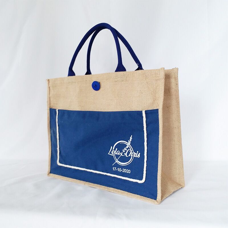 1000pcs Fashion Jute Shopping Tote Bags Can be Customized Handle and Printed Your Logo for Promotion Store and Market Using Bags