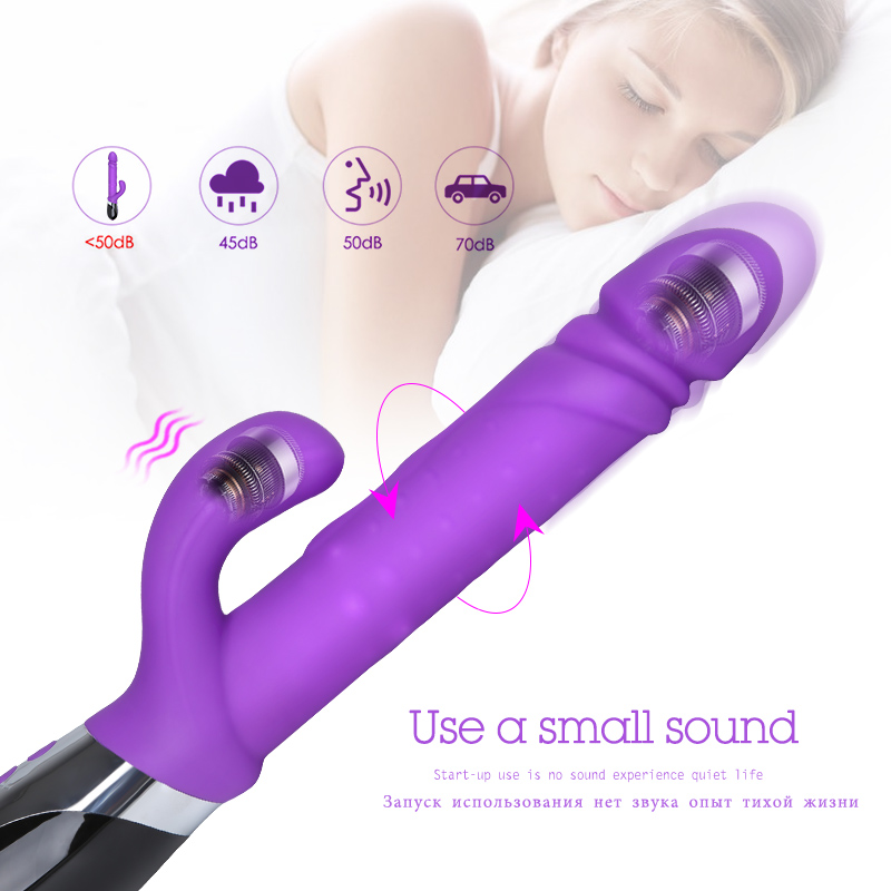 Thrusting Dildo Rabbit Vibrator for Women 10 frequency 3 Mode Dildo Vibrator G Spot Clitoris Stimulator Adult Sex Toy for Woman