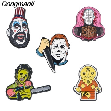 P4205 Dongmanli Cartoon Hellraiser Enamel Pin Brooches Metal Brooch Pins Badge backpack bag Collar Creative Jewelry