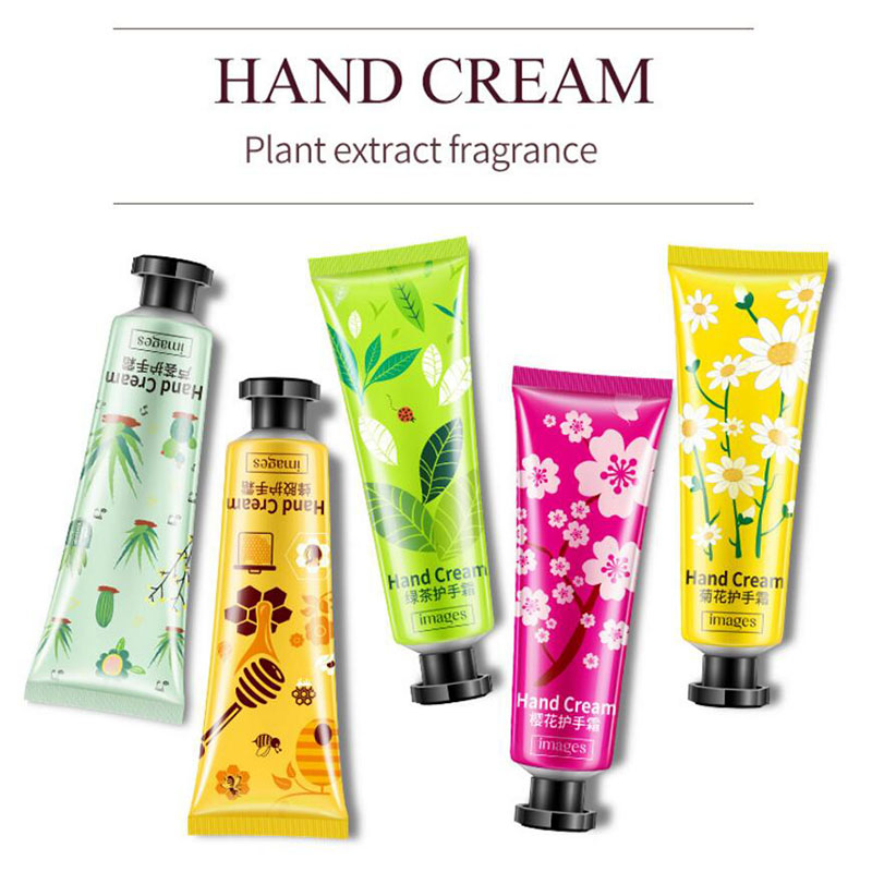 Plants Hand Cream Set 5pcs Aloe Green Tea Propolis Moisturizing Hand Cream Nourishing Anti Chapping Oil Control Hand Care