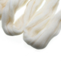 Felting Wool Fiber 100g Cream White Needle Felting Wool Tops Roving Spinning Weaving For DIY Hand Craft Doll Animal Gifts