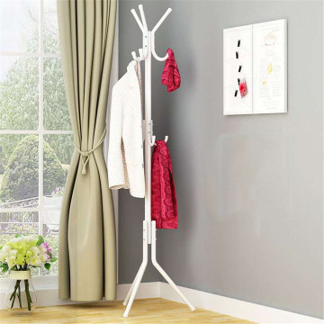 9 Hooks Assembled Metal Clothes Hangers Tree 32mm Tube 4 Colors Hat Coat Rack 175x45mm Bedroom Clothing Stand Organizer