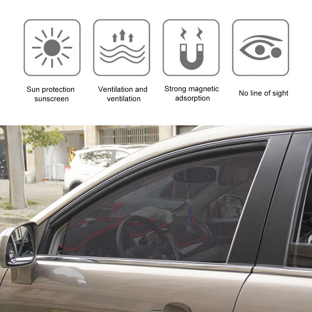 Car Sunshade Curtain UV Protection Auto Window Cover Sunshade Curtain Blocking Car Sunshade Window Film Accessories