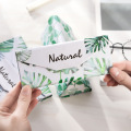 Student myopia folding glasses case sunglasses women and men glasses box fresh portable flamingo leaves banana leaf glasses box