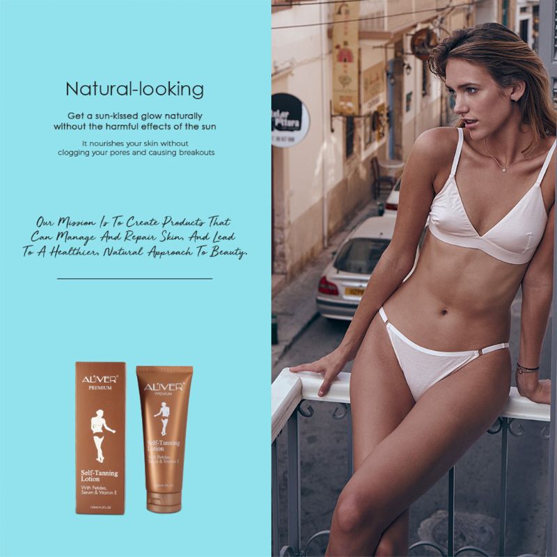 Natural Body Bronze Tanning Cream Self Tanning Cream Tan Body Lotion Bronzing Tanning Lotion 50JF