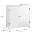 Modern Bathroom Furniture Under Sink Storage Cabinet With Doors Vanity 2 Layer Organizer Cabinet Bathroom Vanity Cabinet HWC