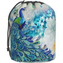 Peacocks and Flowers Travel Cosmetic Bag