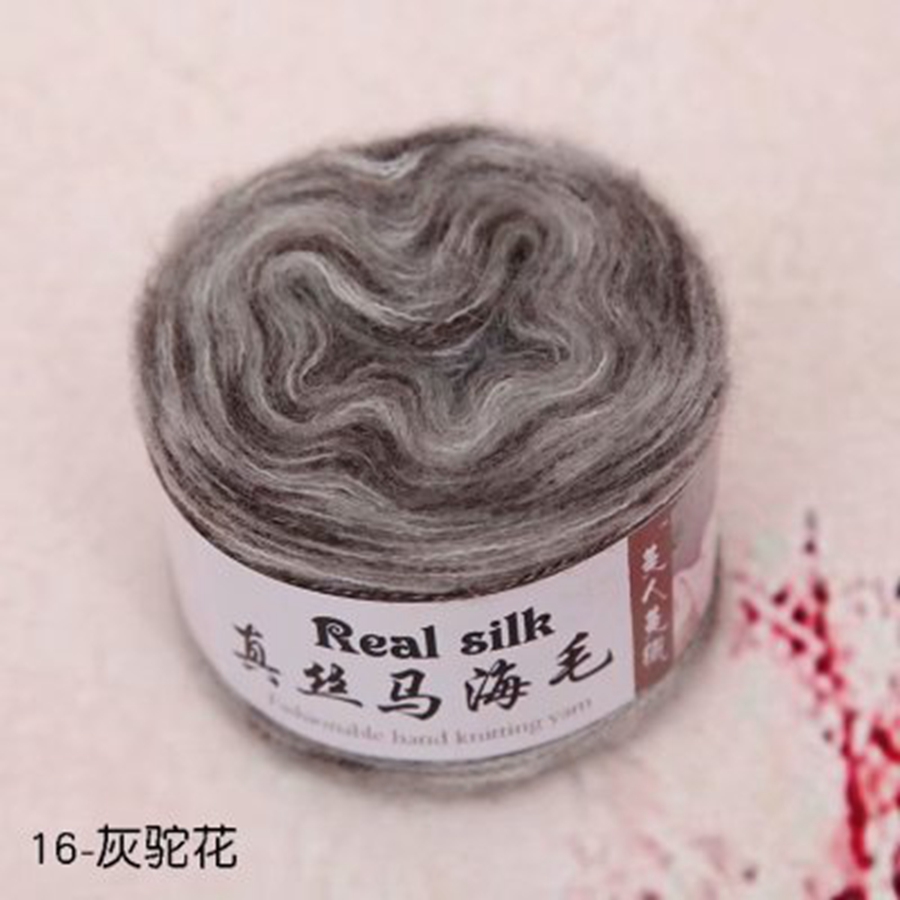 2020 New Hand Knitting Yarn Luxury Fancy Mohair Yarn for Crocheting Supplier Fashion Blended Wool Yarn