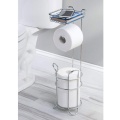 Toilet Paper Holder Stand Upgrade Free Standing Bathroom Toilet Tissue Holders M17E