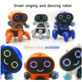 Smart Dancing Robot Electronic Six-claw Dance RC Robot Included LED Music Nina Robot Toys for Children Birthday Gift