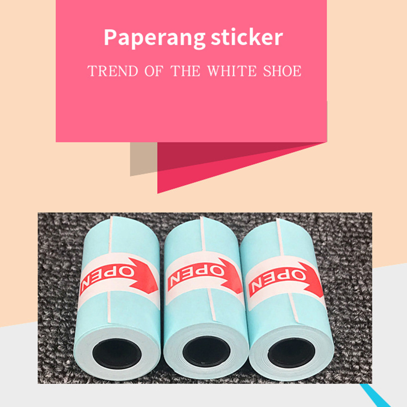9 Rolls Printing Sticker Paper Photo Paper for Mini Pocket Photo Printer Paperang P1 P2 Bill Receipt Papers