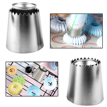 1 Pc Icing Piping Pastry Nozzle Tips Baking Tools Cream Cake Decorating Set Stainless Steel Nozzles Cupcake