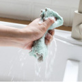 1/5PCS Cleaning Cloth For Washing Dishs Kitchen Double Side Super Absorbent Dishcloth Kitchen Towel Rags Scrub Tool