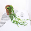 78-90cm Green Artificial Lover Tears Hanging Succulents Plants for Home Garden Decoration Wall Vine Rattan plantas artificiais