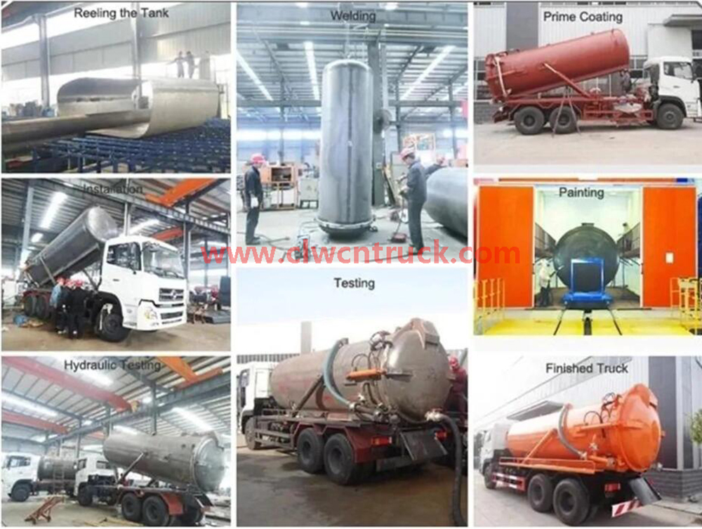 sewage vacuum truck production