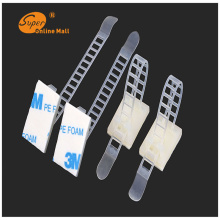 10pcs/lot CL-3 Adjustable Cable clamps wire cable Tie Mounts Environmental protection Screw holes Adhesive Beamline Ties Mounts