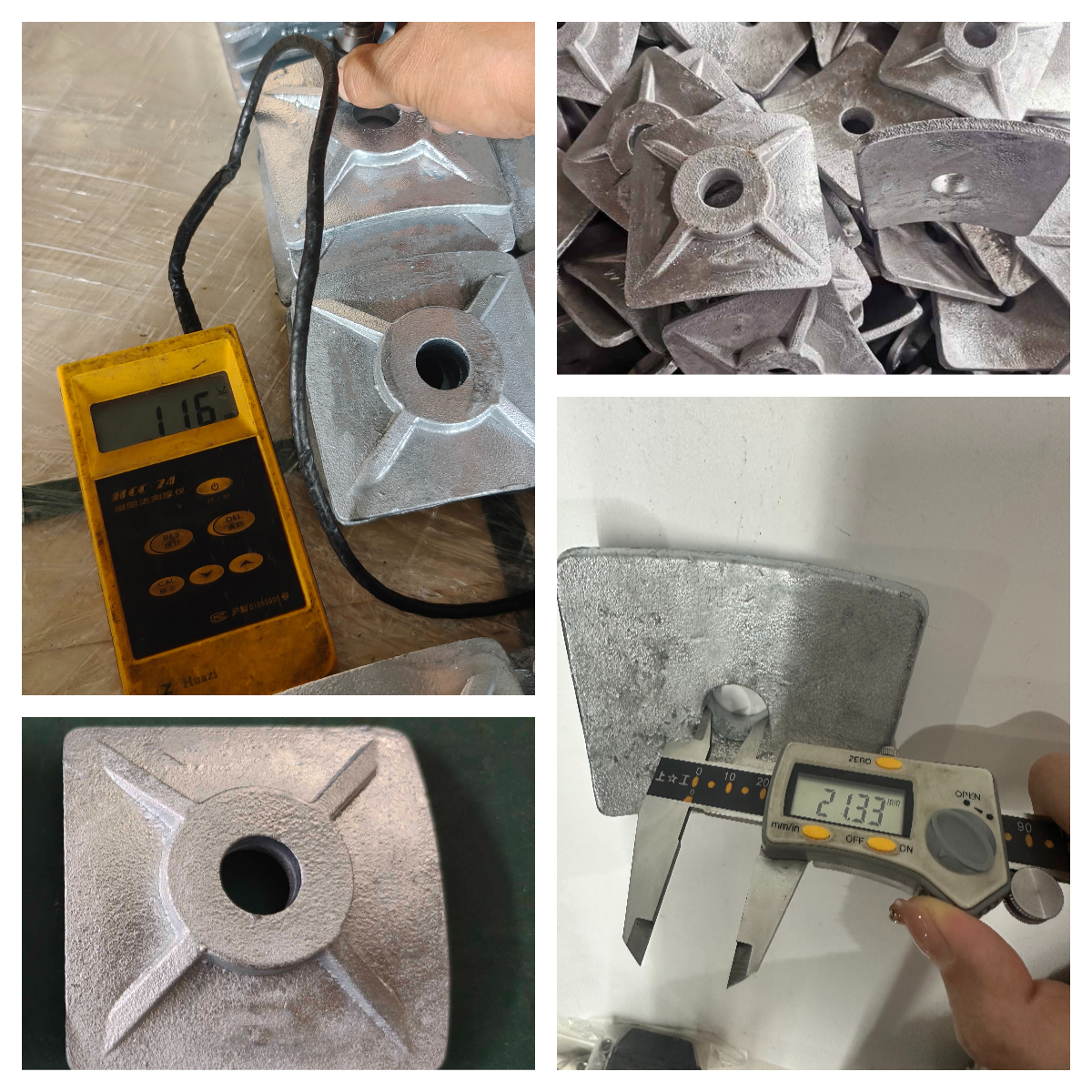 cast square curved washer testing