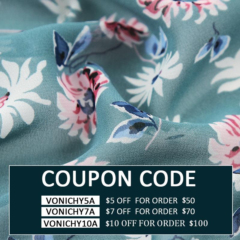 Soft Blue Flower Printed Chiffon Tulle Fabric for Dress Shirts, by the Meter