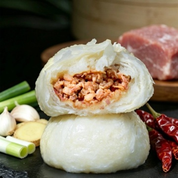 Flaky Pork Bun For Stores with Juicy Filling