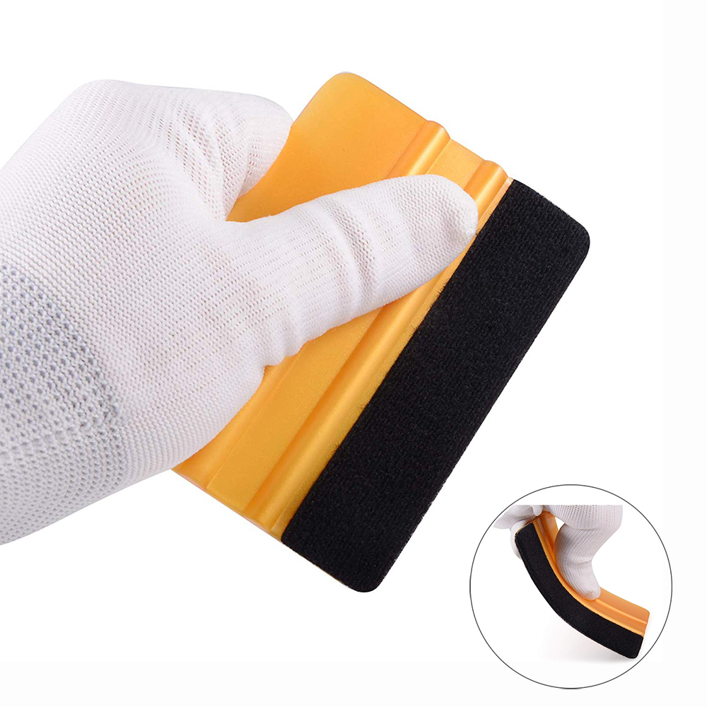 EHDIS Vinyl Wrap Car Film Felt Squeegee Carbon Fiber Wrapping Tool Auto Foil Window Tint Household Car Cleaning Tool Ice Scraper