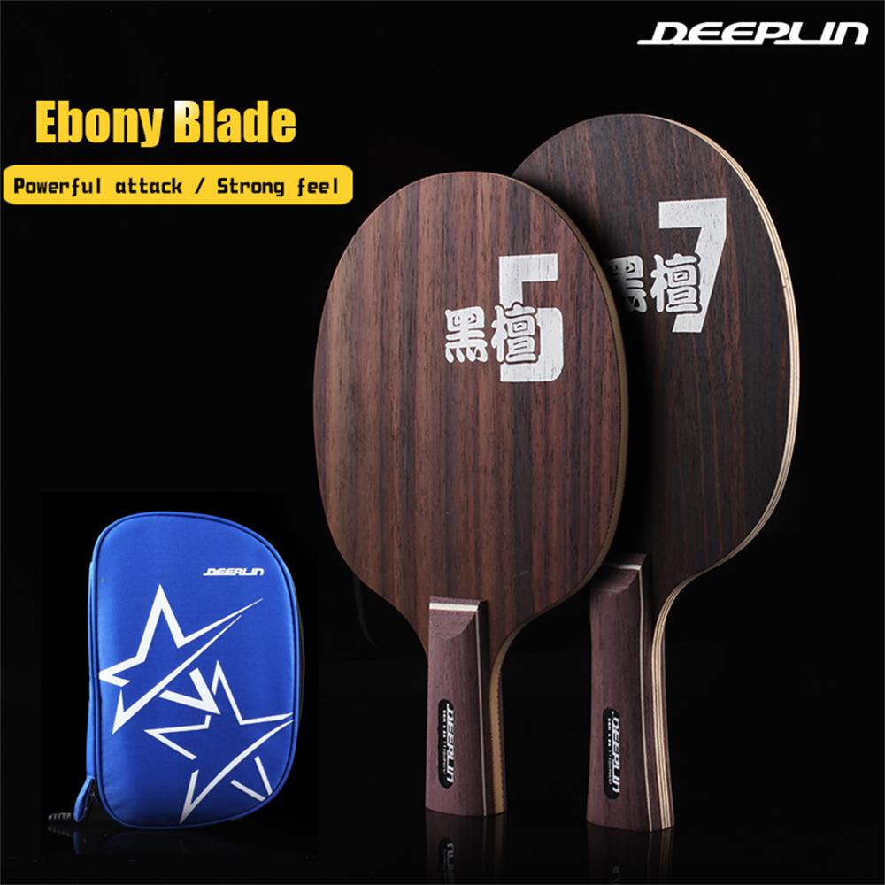 Original Deeplin Ebony 5 Ebony 7 Table Tennis Blade Professional Table Tennis Racket Offensive Arc Ping Pong Blade