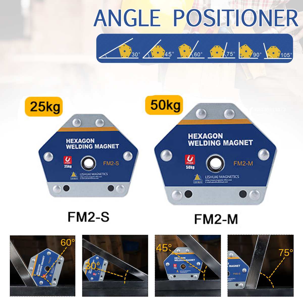 FM2-S FM2-M Arrow Magnetic Welding Fixer Strong Angle Magnet Locator For Iron Welding Positioning Ferrite Weld Holders