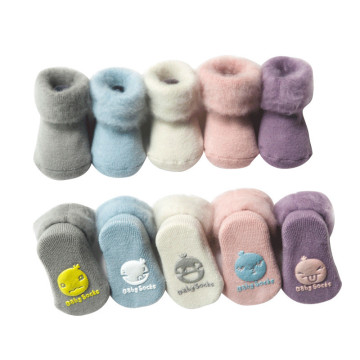 2020 Winter Thick Terry Baby Socks Warm Newborn Cotton Boys Girls Cute Toddler Socks 0-24 Month Baby Accessories