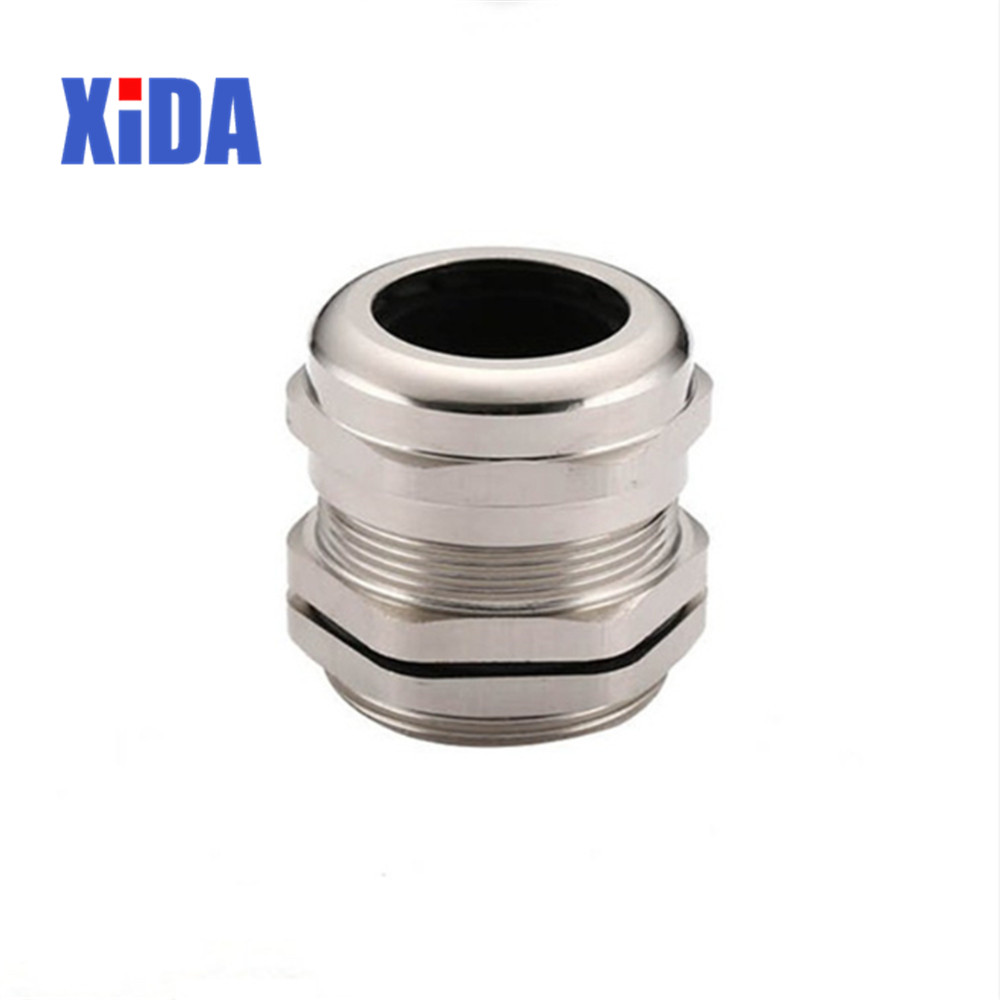 2piece/lot Nickel Brass Metal IP68 Waterproof Cable Glands Connector Wire Glands for 3-44mm cable High quality