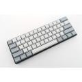 NPKC DSA Keycaps Blank PBT Gray Offwhite Color Mix for Cherry MX Switches of Tada68,XD64,GH60,DZ60,FC660 Mechanical Keyboards