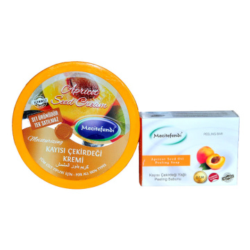 Apricot Kernel Oil Body Care Set-Cream & Exfoliating Soap