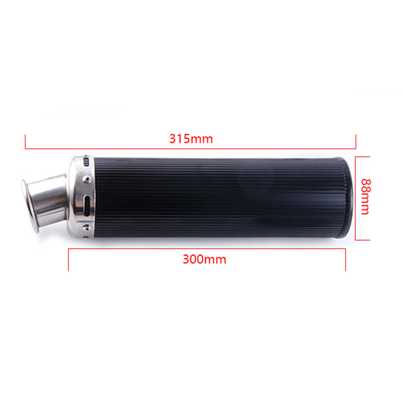 Motorcycle Exhaust Full System Muffler Contact Pipe Slip-On For Honda CG125 CG150 CG200 CG 125 150 200