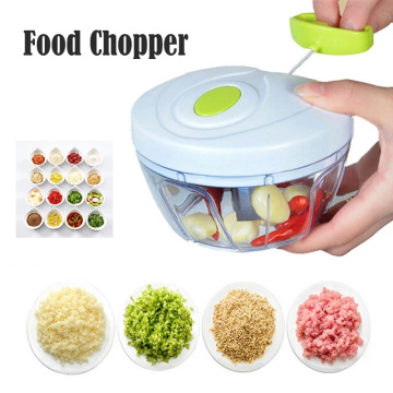 500ml Powerful Meat Grinder Hand-power Food Chopper Mincer Mixer Blender to Chop Meat Fruit Vegetable Nuts Shredders