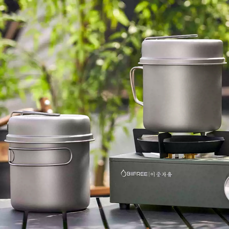 Ti 1100 ml Pot with Pan