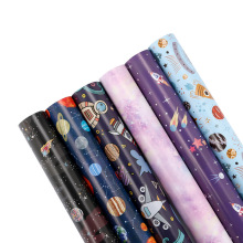 Wrapping paper of starry sky and cosmic pattern