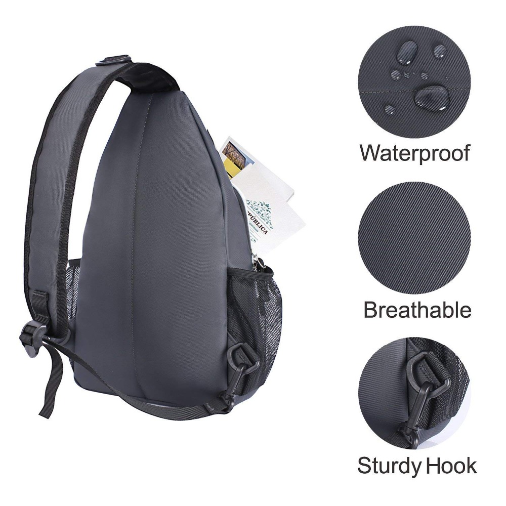 MOSISO Crossbody Bag Waterproof Men Women Sling Chest Bag fit for 9.7 inch ipad Fashion Laptop Shoulder Backpack Bag 2019