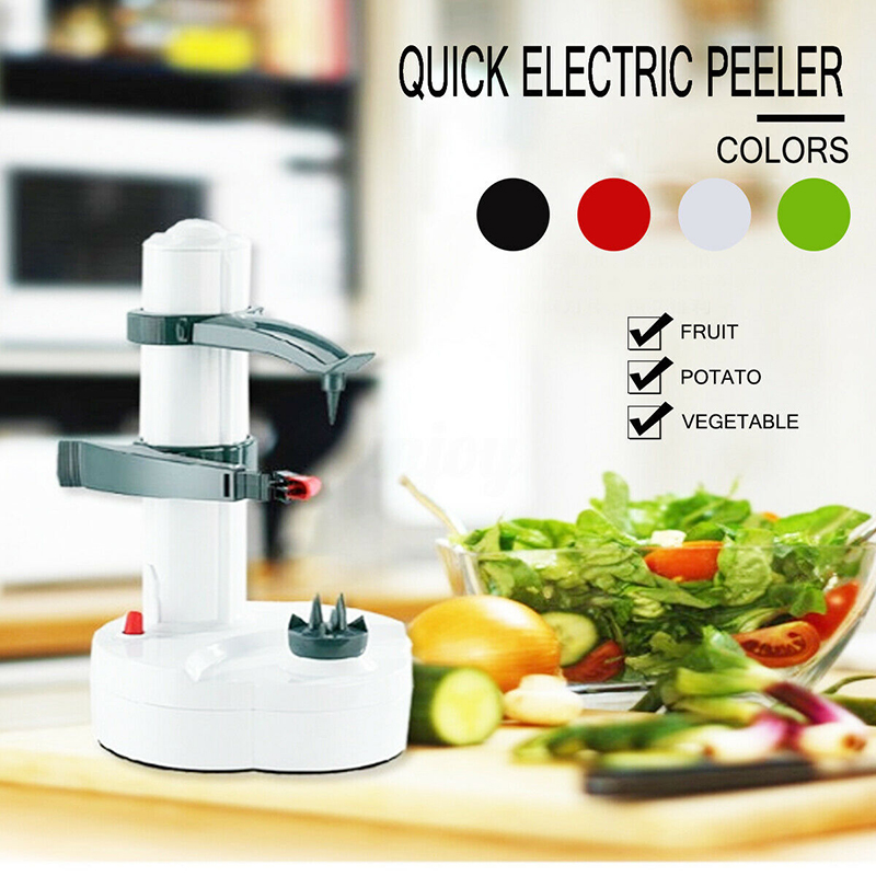 Electric Peeler Vegetables Automatic Stainless Steel Apple Peeler Kitchen Potato Cutter Machine Fruit Electric Peeler