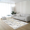 Nordic Cotton Woven Carpets for Living Room Linen Tassel Bedside Bedroom Rug Modern Simple Floor Mat Office Home Decor Washable