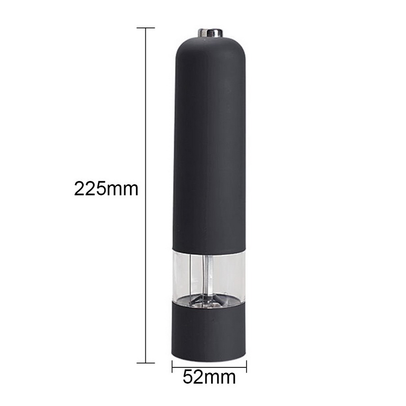 Electric Pepper Grinder Salt Spice Herbal Containers with LED Lights Mill Adjustable Coarseness Home Kitchen Cooking BBQ Tools